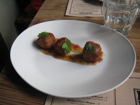 Pork Jowl Nuggets @ Back Forty