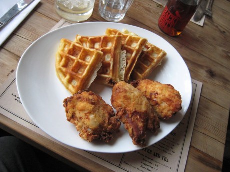 Chicken & Waffles @ Back Forty