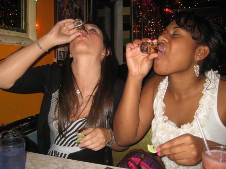 Tequila Shots at Tortilla Flats