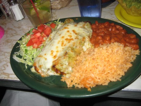 Burrito Grande at Tortilla Flats