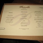 The Brindle Room Dinner Menu