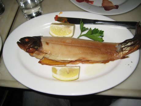 Smoked Fish at Kafana