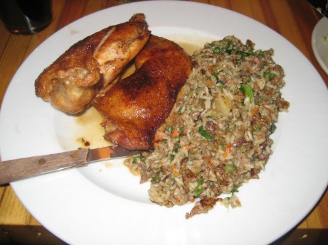 Half Chicken w/Dirty Rice @ The Brooklyn Star