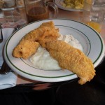 Fried Fish & Grits at The Cardinal