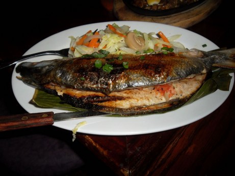 Grilled Milkfish at Sa Aming Nayon