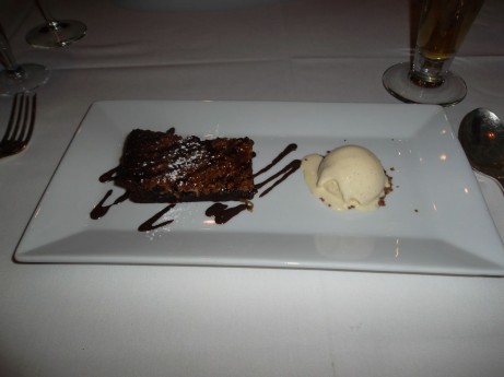 Brownie at Petrossian