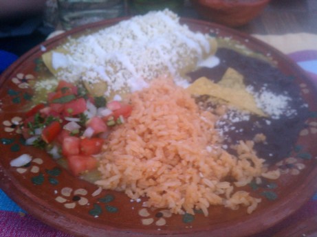 Enchiladas Rancheras at Charrito's Restaurant